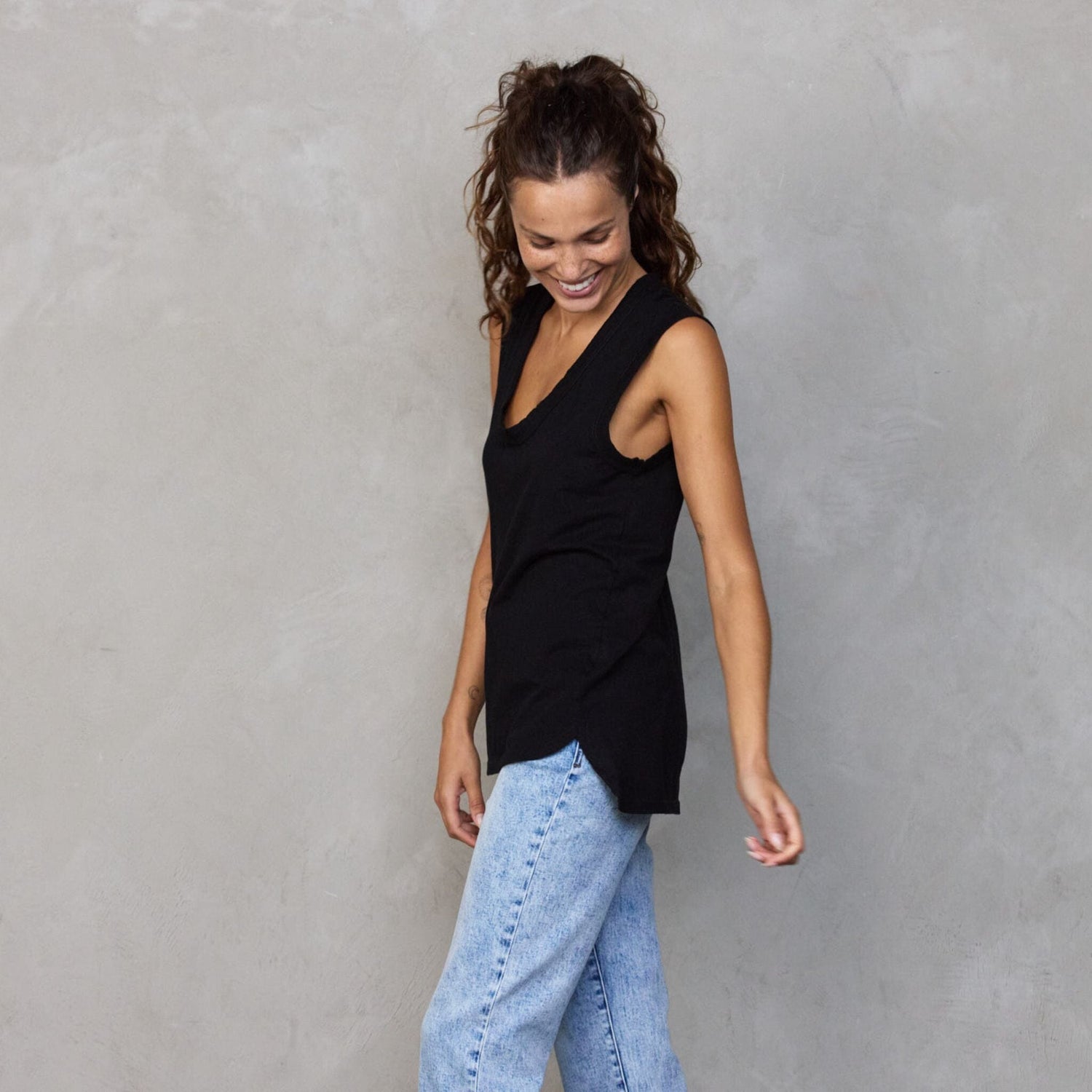 Snow Wash Teddy Jean pants Organic Crew 
