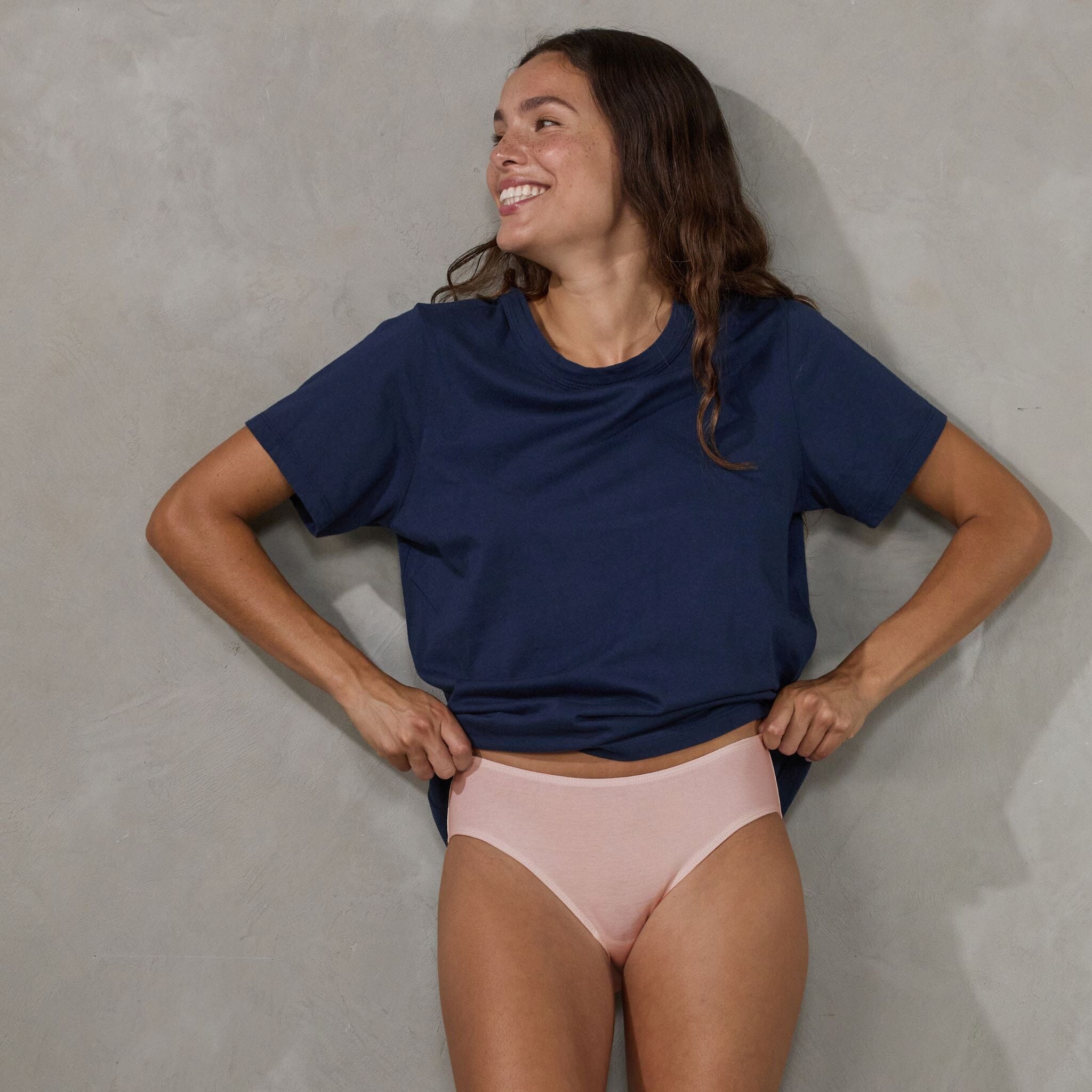 Bella Organic Cotton Hipster Brief (2 Pack) Blush brief Organic Crew 