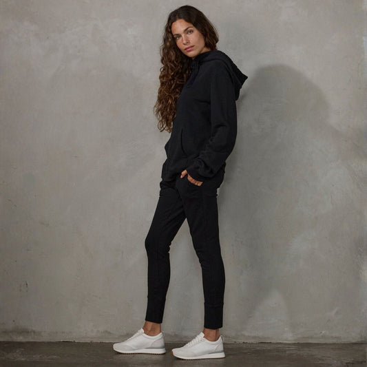 Crew Pant Organic Cotton Black (black drawstring) pants Organic Crew