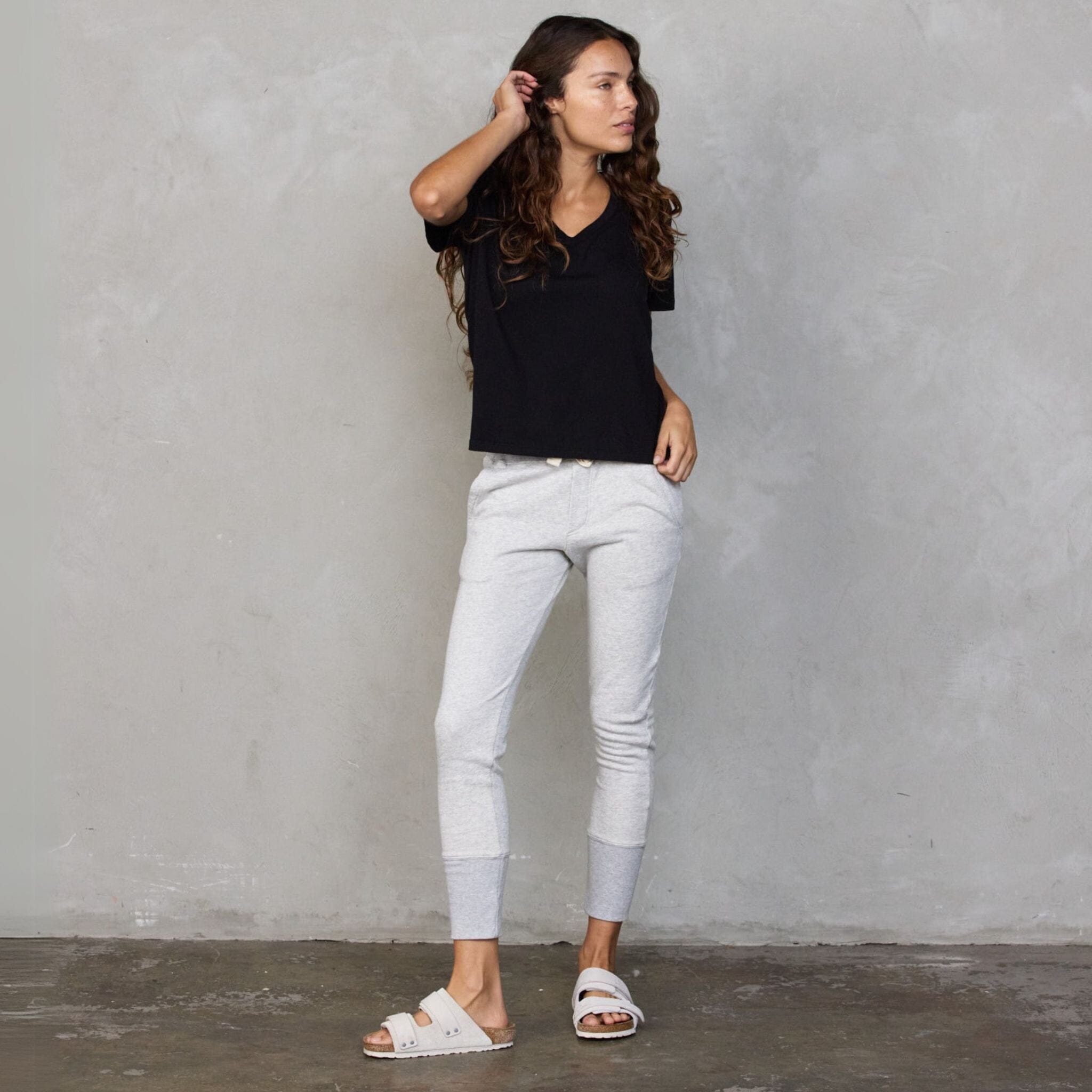 Vie Tee Black Tee Shirt Organic Crew 