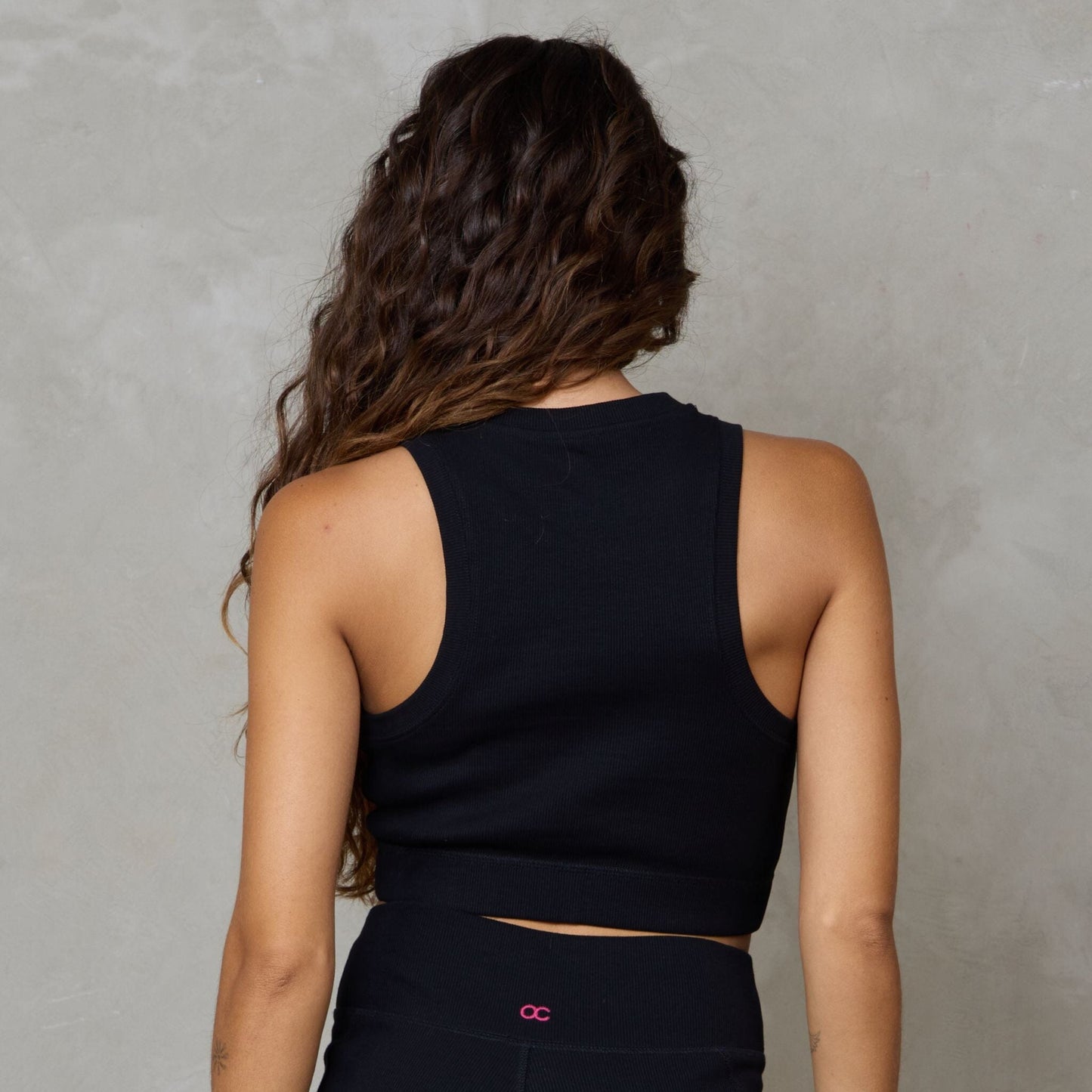 Gaia Organic Cotton Ribbed High Rise Yoga Bike Short Black shorts Organic Crew 