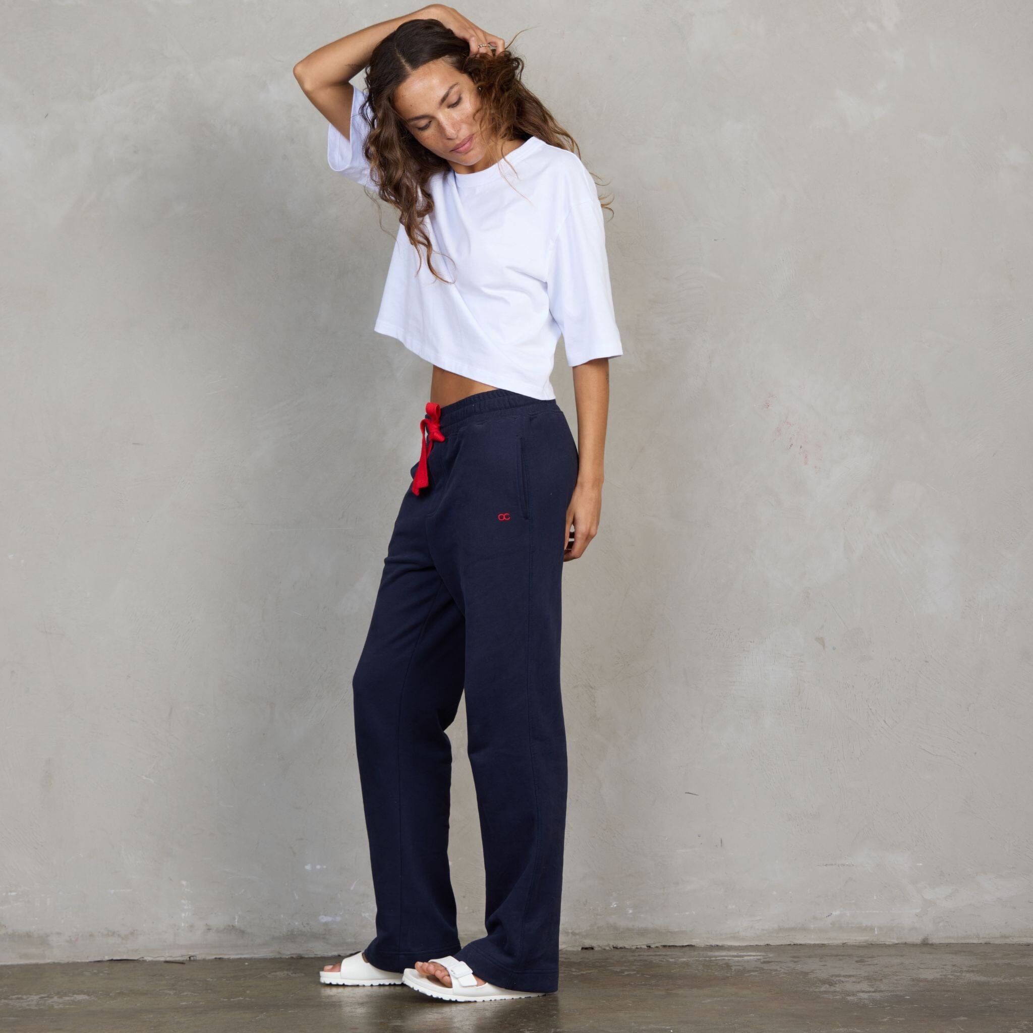 Luna Organic Cotton Cropped Tee White Tee Shirt Organic Crew 