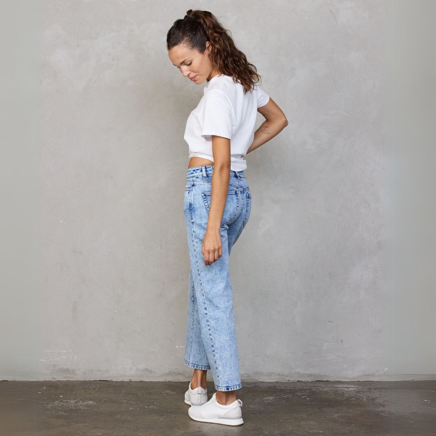 Snow Wash Teddy Jean pants Organic Crew 