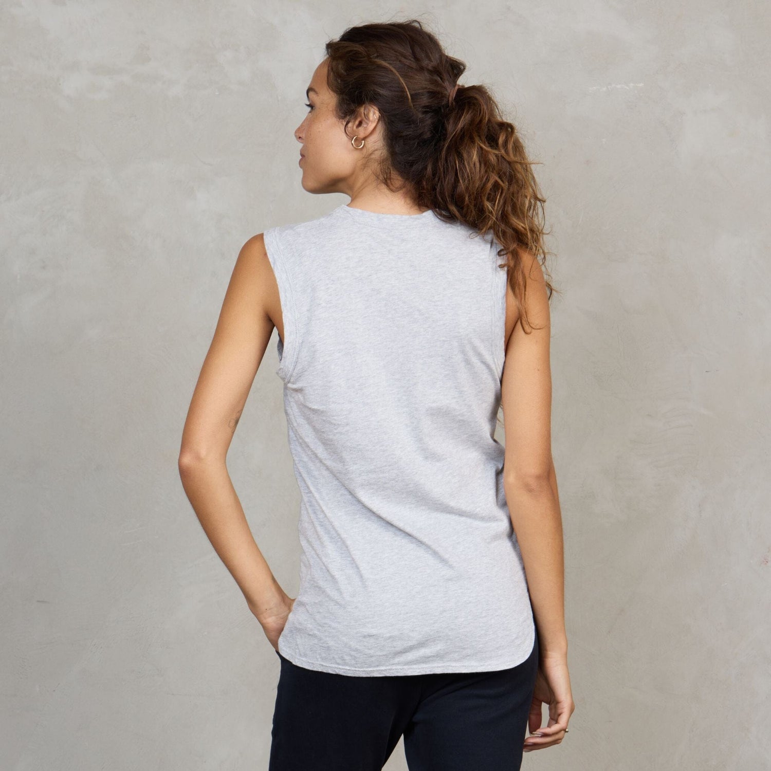 Perfecto Tank Grey Tank Organic Crew 