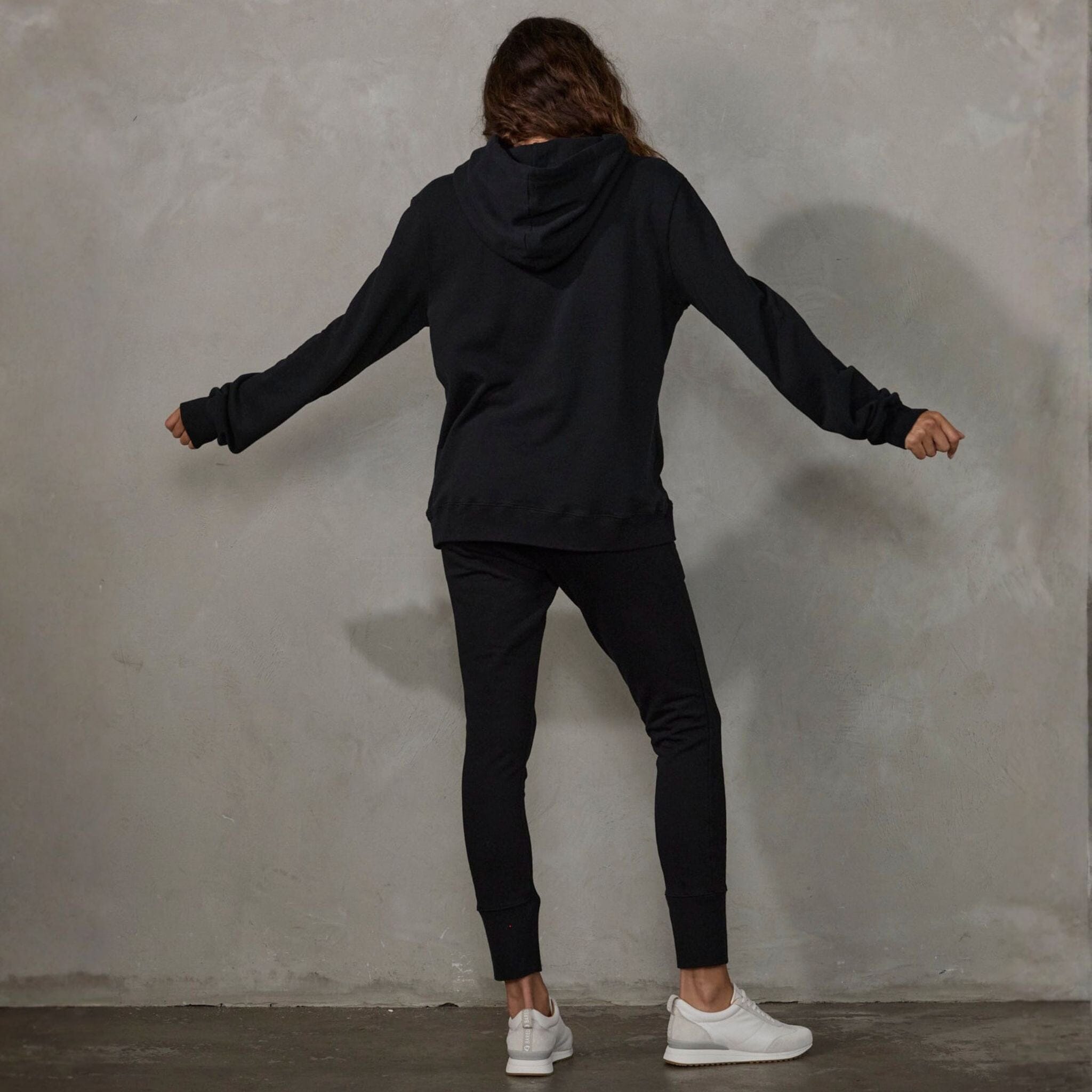 Crew Pant Organic Cotton Black (black drawstring) pants Organic Crew 