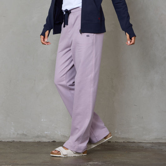 Chloe Organic Cotton Lux Touch Straight Leg Pant Dusty Rose pants Organic Crew 