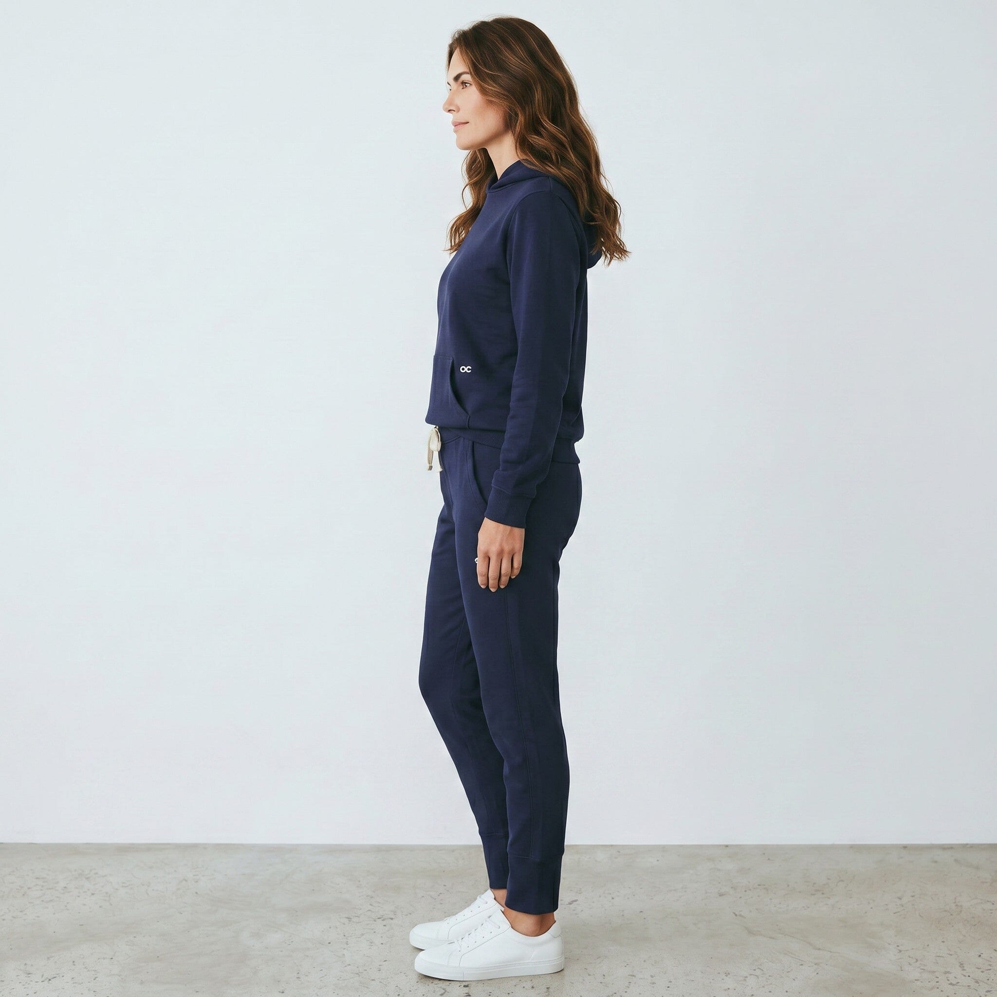 Fleece Organic Cotton Crew Pant Navy pants Organic Crew 