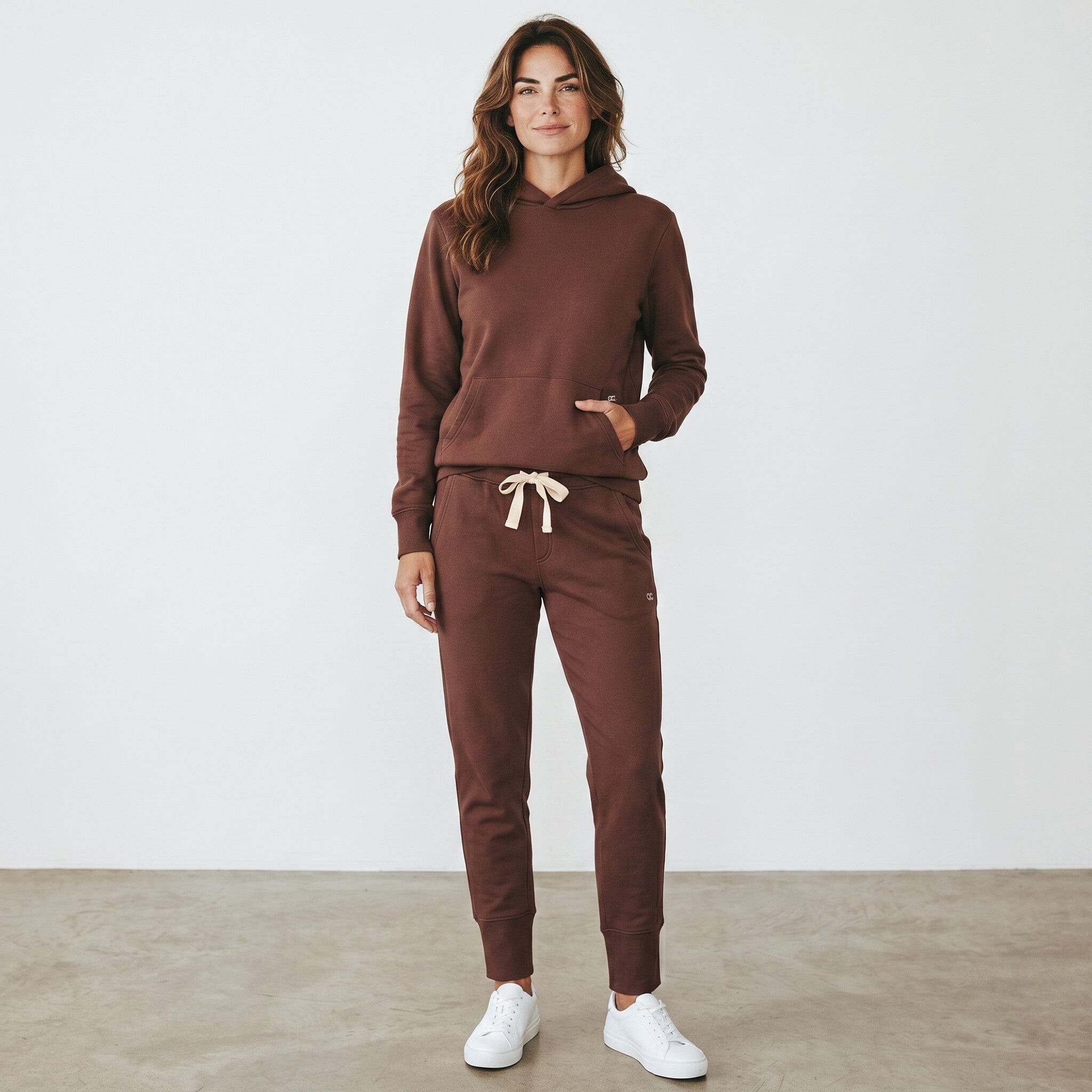 Fleece Organic Cotton Crew Pant Chocolate pants Organic Crew 