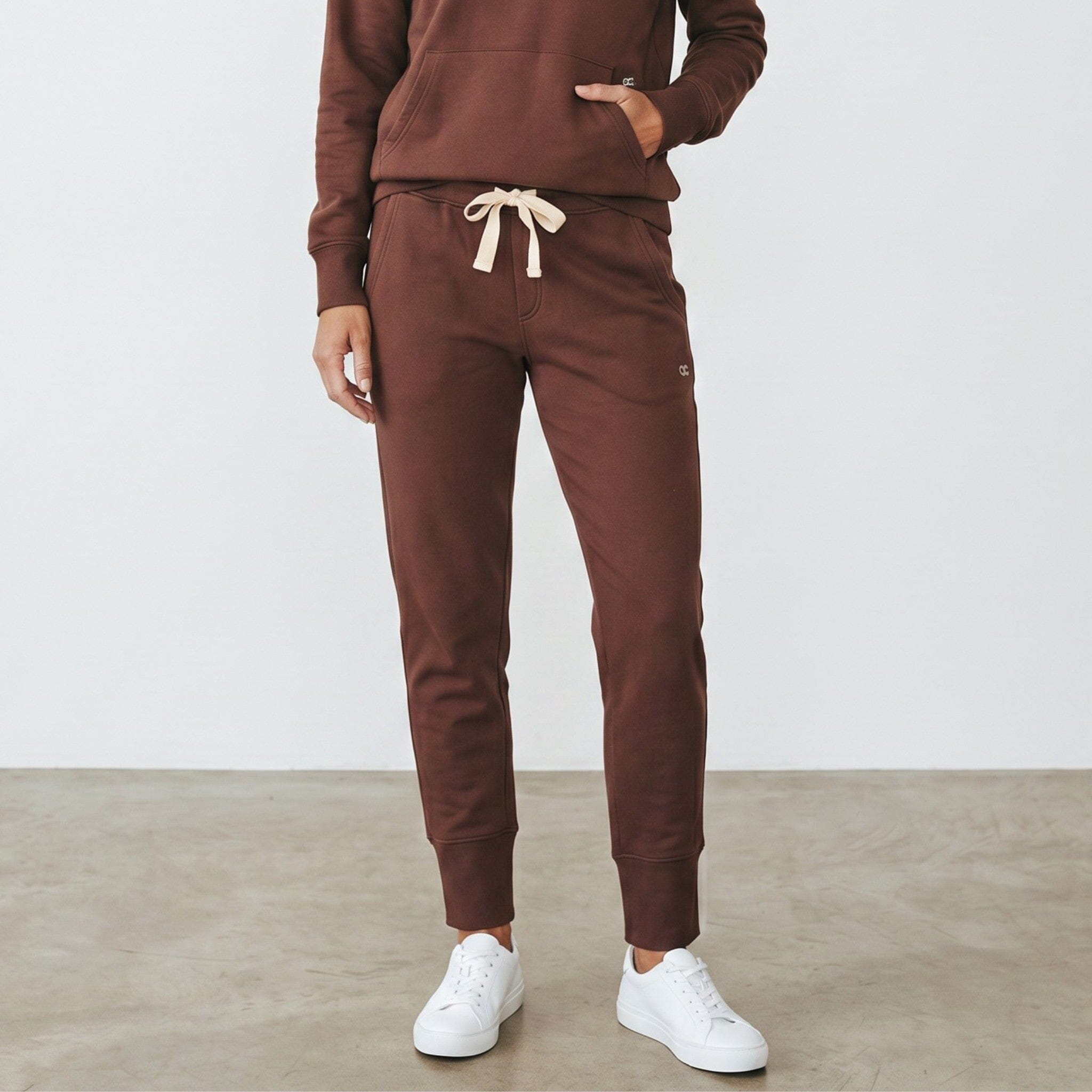Fleece Organic Cotton Crew Pant Chocolate pants Organic Crew 
