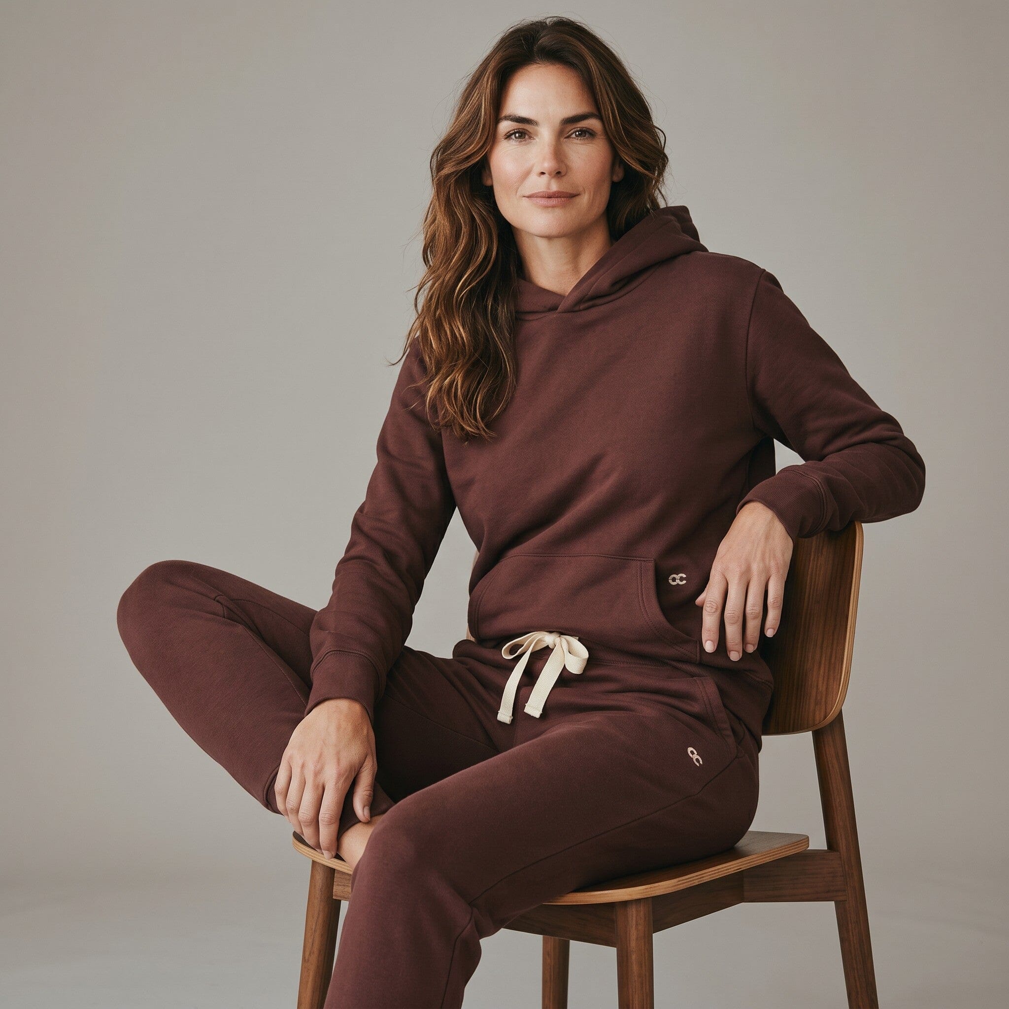 Fleece Organic Cotton Crew Pant Chocolate pants Organic Crew 