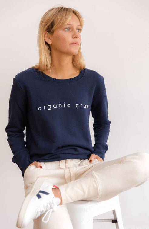Boyfriend Sweater Navy OC Sweater Organic Crew 