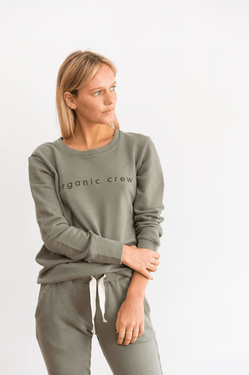 Organic Sporty Crew Neck Sweater