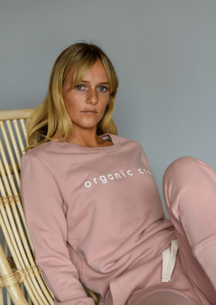 Boyfriend Sweater Dusty Pink OC Sweater Organic Crew 