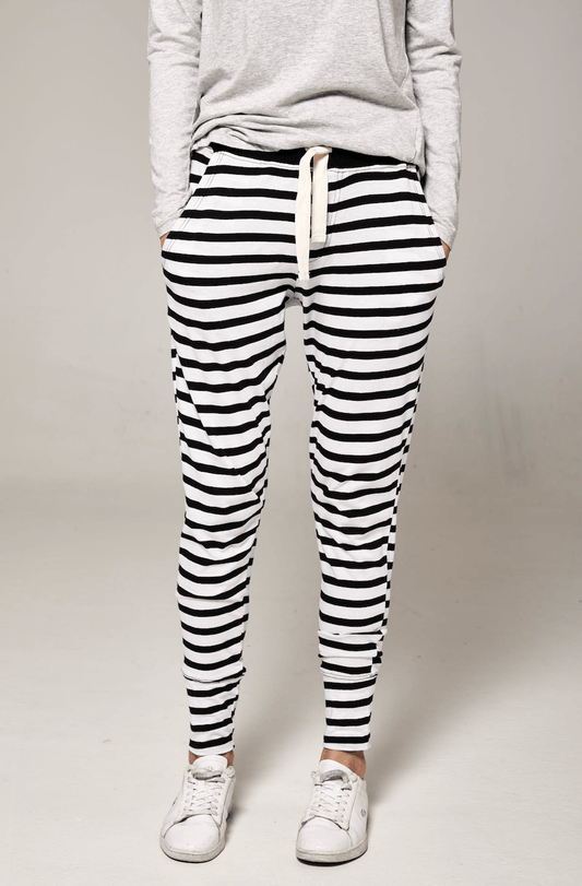 Lounge Pant Navy & White stripe pants Organic Crew 