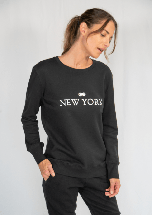 Boyfriend Sweater NEW YORK Sweater Organic Crew 