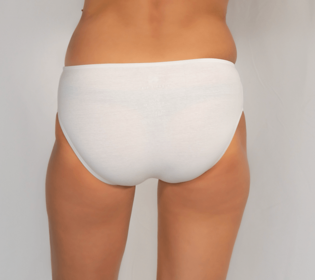 Coco Hipster Brief- Single Pair in White brief Organic Crew 
