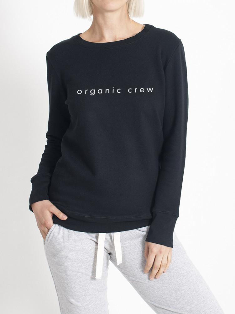 Boyfriend Sweater Black OC Sweater Organic Crew 